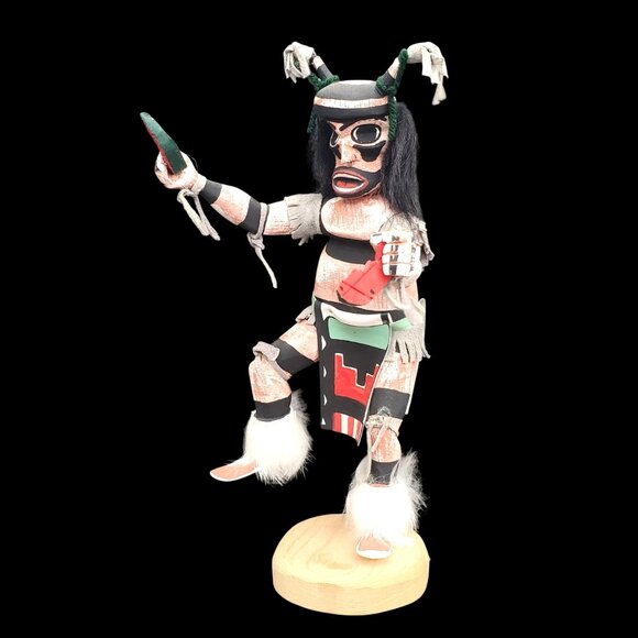 Vintage Clown Kachina Gary Largo Katsina Koshsare Hano Glutton with Watermelon - Picture 2 of 12